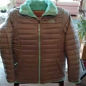 Gray reversible sz S The North Face jacket